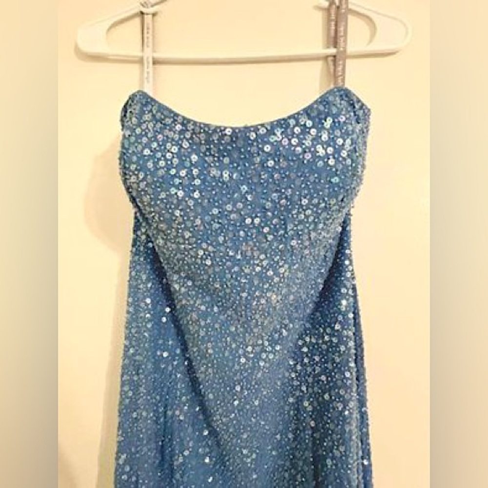 Beaded Strapless Gown